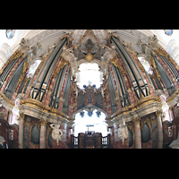 Weingarten, Basilika St. Martin - Groe Orgel, Groe Gabler-Orgel Gesamtansicht