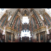Weingarten, Basilika St. Martin - Groe Orgel, Groe Gabler-Orgel Gesamtansicht