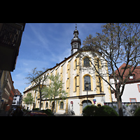 W�rzburg, Augustinerkirche, Ansicht von S�dosten von der Dominikanergasse