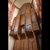W�rzburg, Maximilian-Universit�t, Neubaukirche, Orgel perspektivisch
