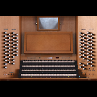 W�rzburg, Maximilian-Universit�t, Neubaukirche, Spieltisch