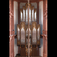 W�rzburg, Maximilian-Universit�t, Neubaukirche, Blick vom ersten Bogenumgang zur Orgel
