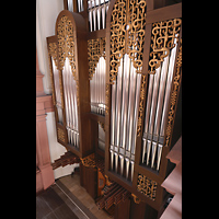 W�rzburg, Maximilian-Universit�t, Neubaukirche, Seitlicher Blick vom ersten Bogenumgang auf die Orgel