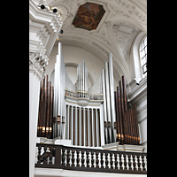 W�rzburg, Neum�nster, Orgel seitlich