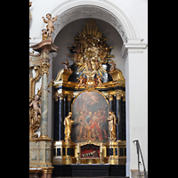 W�rzburg, Neum�nster, Seitenaltar im s�dlichen Seitenschiff