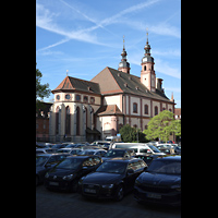 W�rzburg, St. Peter und Paul, Ansicht von Nordosten von der Stephanstra�e mit Peterplatz