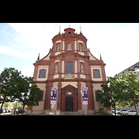 W�rzburg, St. Peter und Paul, Westfassade, Ansicht vom peterplatz