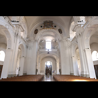 W�rzburg, St. Peter und Paul, Innenraum in Richtung Orgel