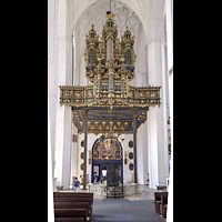 Gdansk (Danzig), Bazylika Mariacka (St. Marien), Hauptschiff in Richtung Orgel