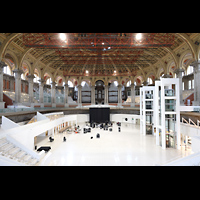 Barcelona, Palacio Nacional Montju�c (Montjuich), Blick vom oberen Rang in den Raum und zur Orgel