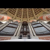 Barcelona, Palacio Nacional Montju�c (Montjuich), Orgel perspektivisch