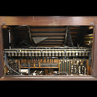 Barcelona, Palacio Nacional Montju�c (Montjuich), Elektronik und Kombinationssystem aus den 1950er Jahren im Spieltisch