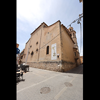 El Vendrell, Esgl�sia parroquial de Sant Salvador, Ansicht von Osten von der Pla�a de Francesc Maci�