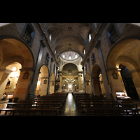 El Vendrell, Esgl�sia parroquial de Sant Salvador, Innenraum in Richtung Chor