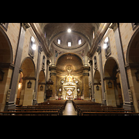 El Vendrell, Esgl�sia parroquial de Sant Salvador, Innenraum in Richtung Chor