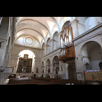 La Selva del Camp, Sant Andreu, Seitlicher Blick zum Chorraum und zur Orgel