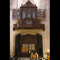 Montblanc, Santa Maria la Major, Orgel und Eingangsbereich