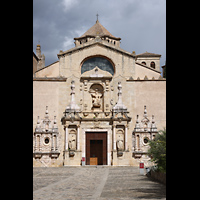 Poblet, Monestir de Santa Maria, Westfassade mit Figurenschmuck