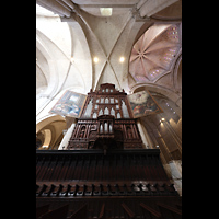 Tarragona, Catedral de Santa Tecla, Seitlicher Blick zur Orgel und ins Gew�lbe