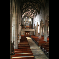 Rottweil, Heilig-Kreuz-Münster, Hauptschiff mit Orgel