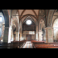 Lugano, Cattedrale, Innenraum mit Orgel