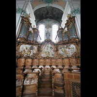 Sankt Gallen (St. Gallen), Kathedrale (Hauptorgel), Chororgel mit Chorgestühl