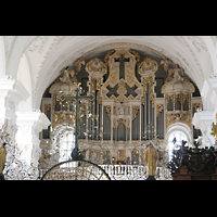 Sankt Urban (St. Urban), Klosterkirche, Orgel und Chorraumgitter