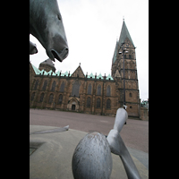 Bremen, Dom St. Petri, Ansicht vom Domshof aus