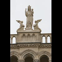 Laon, Cathédrale Notre-Dame, Figuren zwischen den Türmen