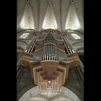 Reims, Basilique Saint-Remi, Große Orgel von unten