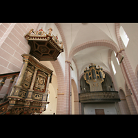 Höxter, Evangelische Stadtkirche St. Kiliani, Kanzel und Orgel