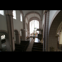 Höxter, Evangelische Stadtkirche St. Kiliani, Blick von der Orgelempore in die Kirche
