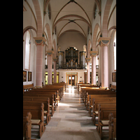 Höxter, St. Nicolai, Blick vom Altarraum zur Orgel