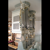Mettenheim, Kirche, Orgel seitlich gesehen