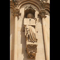 Metz, Cathédrale Saint-Étienne (Triforium-Orgel), Sonnenuhr an der Fassade