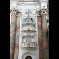 Ottobeuren, Abtei - Basilika, Rechte Balkonorgel (Schwellwerk)