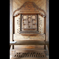 Ottobeuren, Abtei - Basilika (Marienorgel), Spieltisch der Heilig-Geist-Orgel