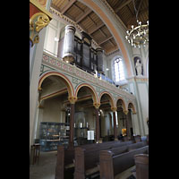Potsdam, Propsteikirche St. Peter und Paul, Orgelempore seitlich