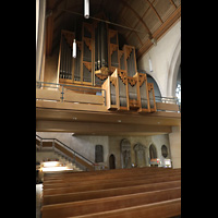 Kirchheim unter Teck, Stadtkirche St. Martin, Orgelempore seitlich