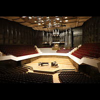 Leipzig, Neues Gewandhaus, Großer Saal mit Orgel, seitlich