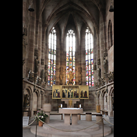 Nürnberg (Nuremberg), Frauenkirche am Hauptmarkt, Chorraum mit Altar