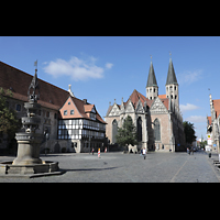 Braunschweig, St. Martini, Marienbrunnen und Martinikirche auf dem Altstadtmarkt