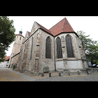 Braunschweig, St. Magni, Außenansicht Chorraum von der Herrendorftwete aus