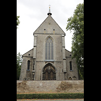Braunschweig - Riddagshausen, Klosterkirche St. Mariae, Fassade mit Portal
