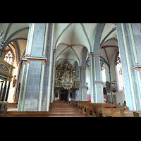 Braunschweig, St. Martini, Innenraum in Richtung Orgel
