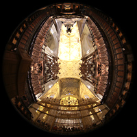 Sevilla, Catedral (Hauptorgel), Gesamter Chorraum mit Orgeln