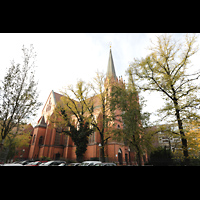 Berlin (Tiergarten), St. Paulus Dominikanerkloster, Außenansicht, östliches Seitenschiff und Querhaus