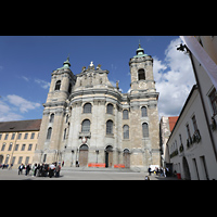 Weingarten, Basilika St. Martin - Chororgel, Fassade mit Doppeltürmen