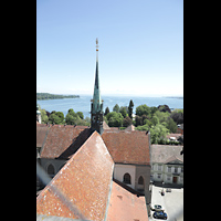 Konstanz, Münster unserer lieben Frau, Blick vom Münsterturm in Richtung Osten auf den Bodensee