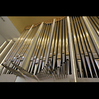 Konstanz, St. Gebhard (Konzilsorgel), Orgelprospekt mit horizontaler Seeflöte